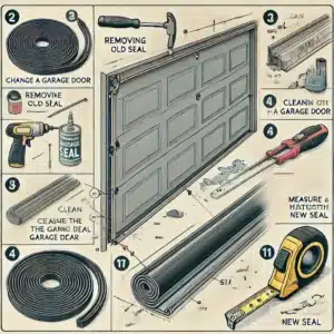 how to change garage door seal