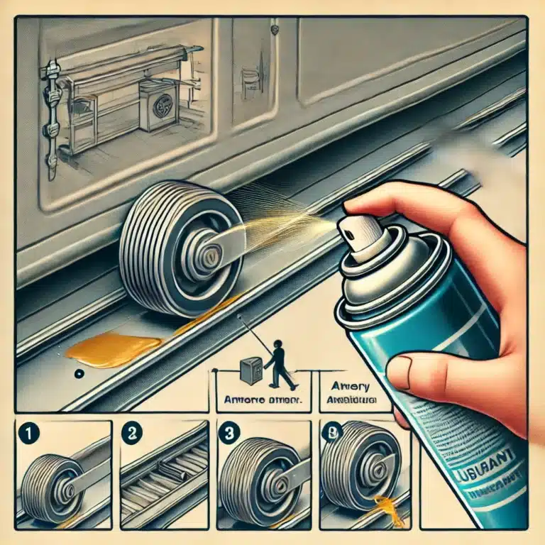 how to lubricate garage door rollers