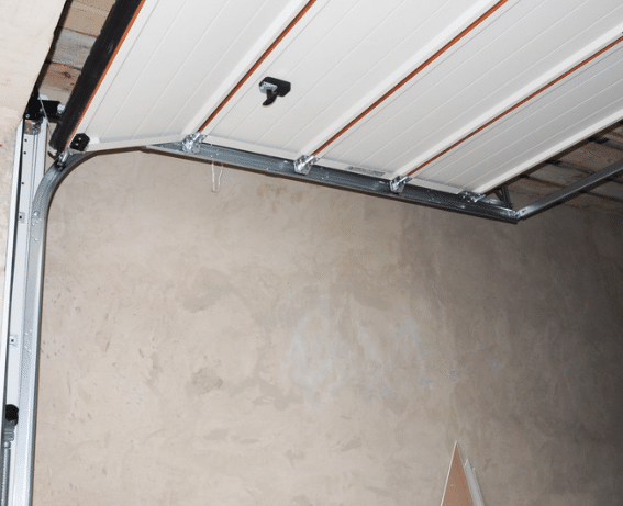 Newly Installed Garage Door Rails